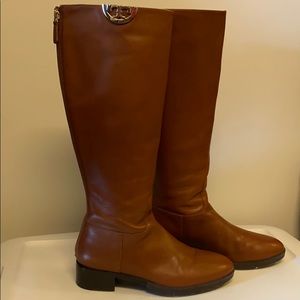 Tory Burch Tall Leather Flat Boots